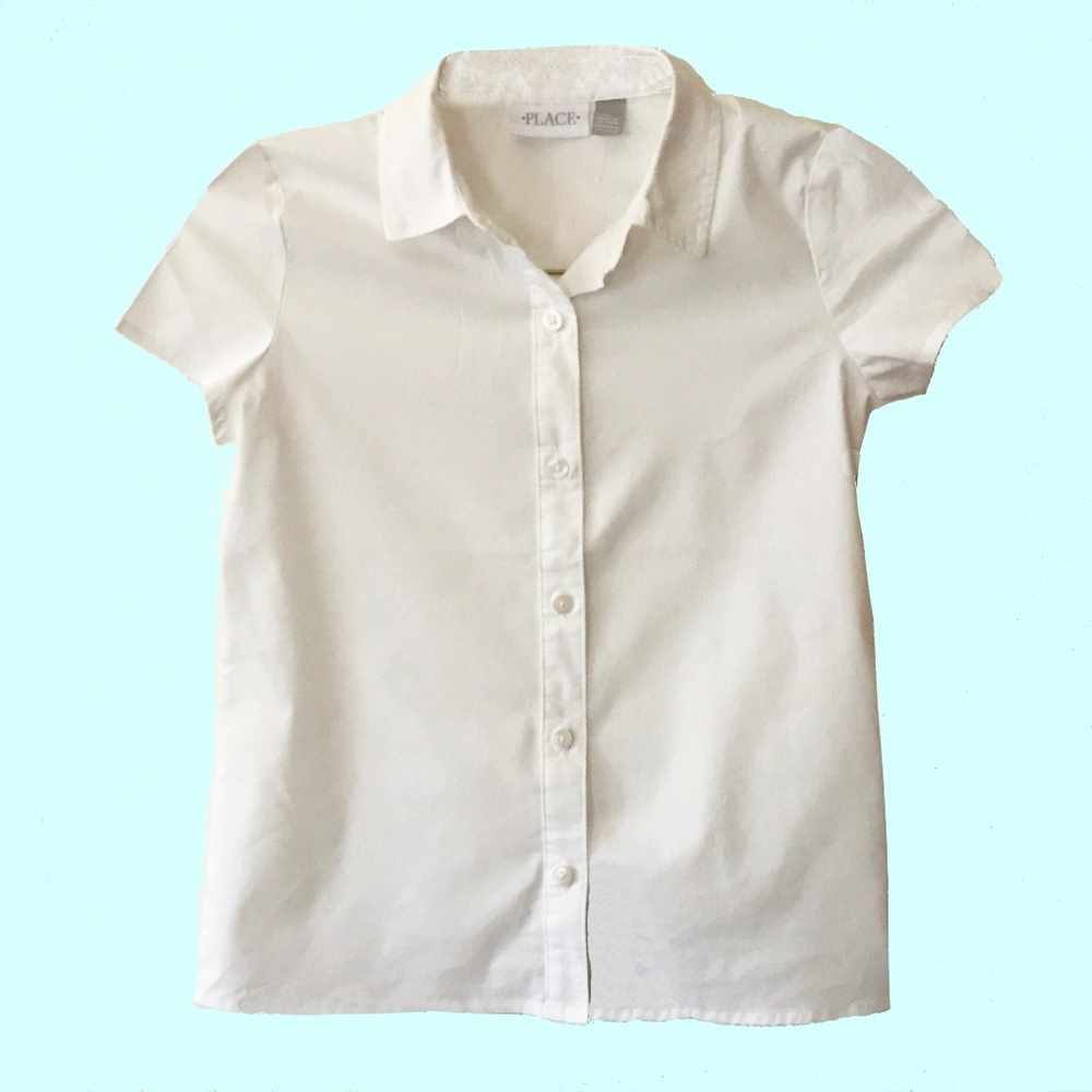 NWT CHILDREN'S PLACE GIRL'S WHITE TOP SIZE 10/12